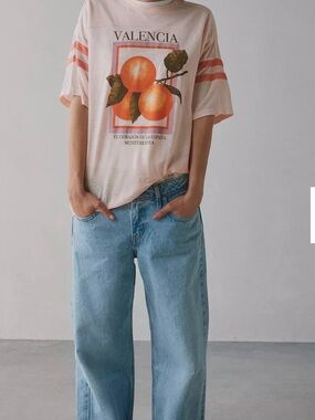 BDG Rowan Valencia Orange Graphic Oversized Tee XL